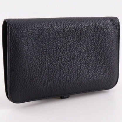 Hermes Dogon Duo Togo Black Wallet