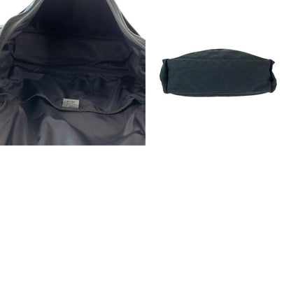Gucci Black Silver GG Canvas Shoulder Bag