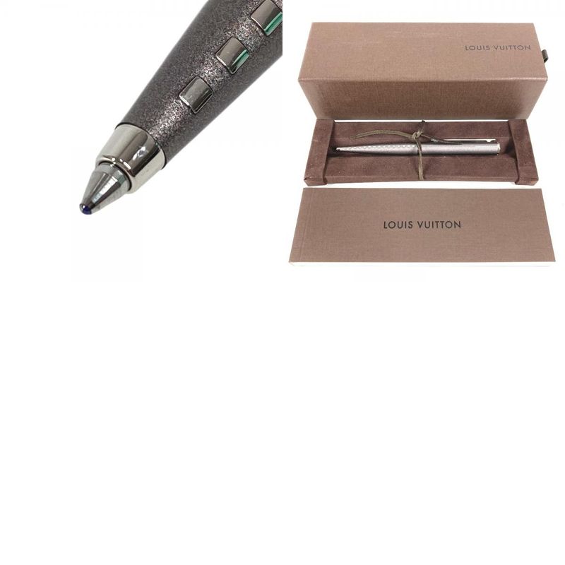 Louis Vuitton Ballpoint Pen Jet Ligne Metal Silver