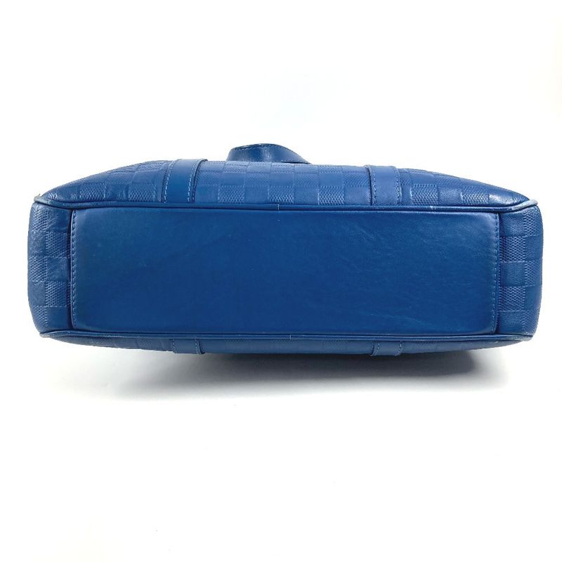 Louis Vuitton Shoulder Bag Tadao PM Damier Infini Leather Blue