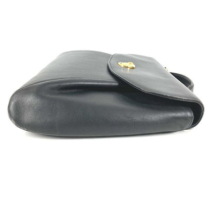 Cartier Business Bag Panthère Logo Leather Black