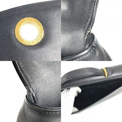 Cartier Business Bag Panthère Logo Leather Black