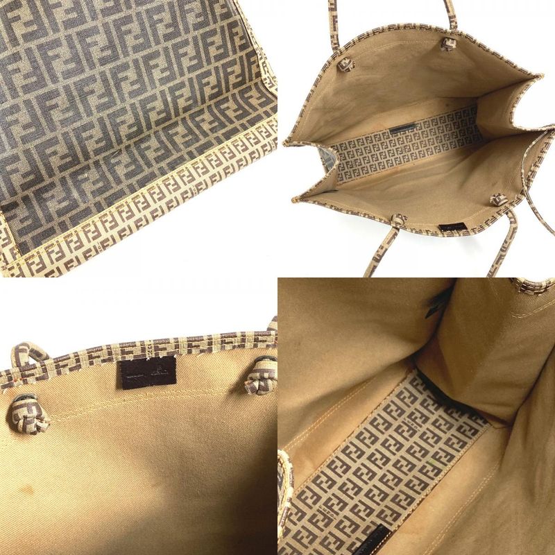 Fendi Shoulder Bag Zucca Zucchino Brown