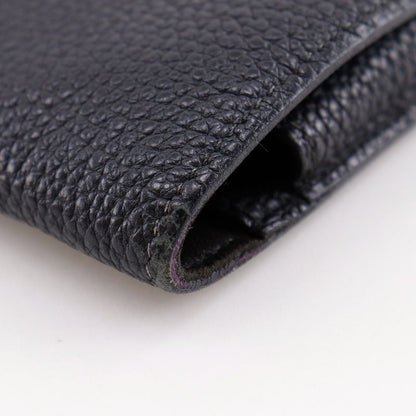 Hermes Dogon GM Taurillon Clemence Black Gold I Wallet