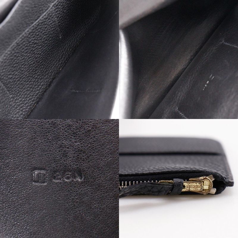 Hermes Dogon GM Taurillon Clemence Black Gold I Wallet