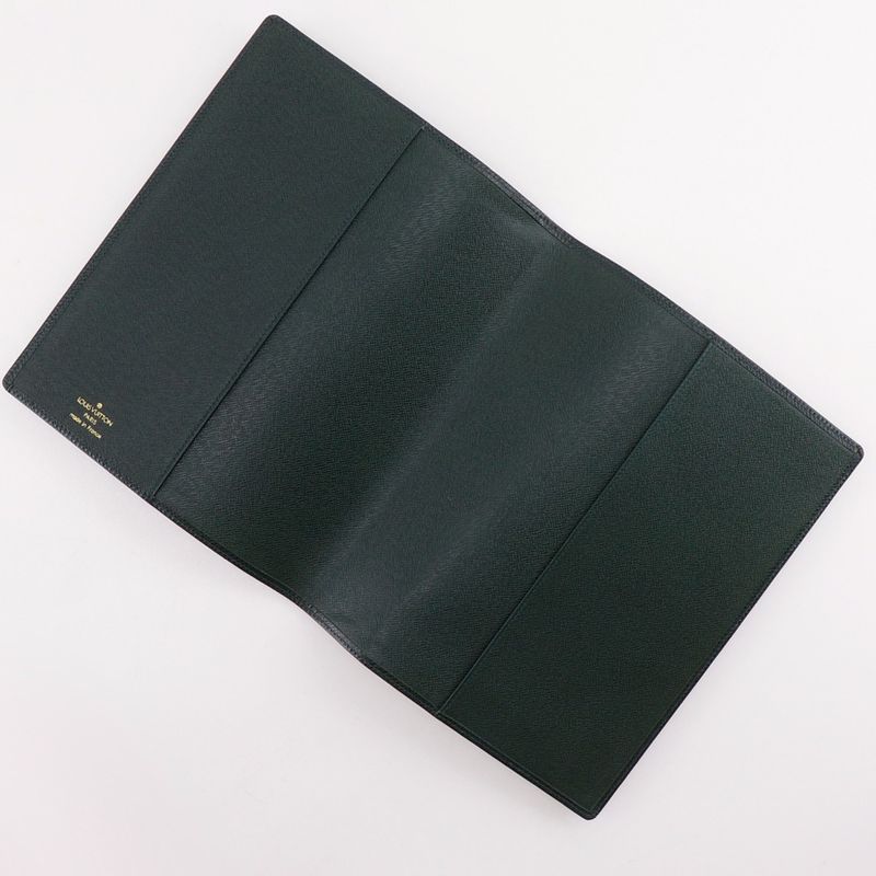 Louis Vuitton Agenda Bureau Notebook Cover Taiga Epi Sear Dark Green
