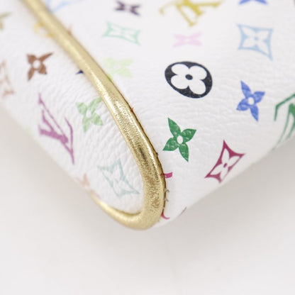 Louis Vuitton Kate Pouch Monogram Multicolor Blanc White Clutch