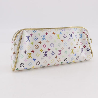 Louis Vuitton Kate Pouch Monogram Multicolor Blanc White Clutch