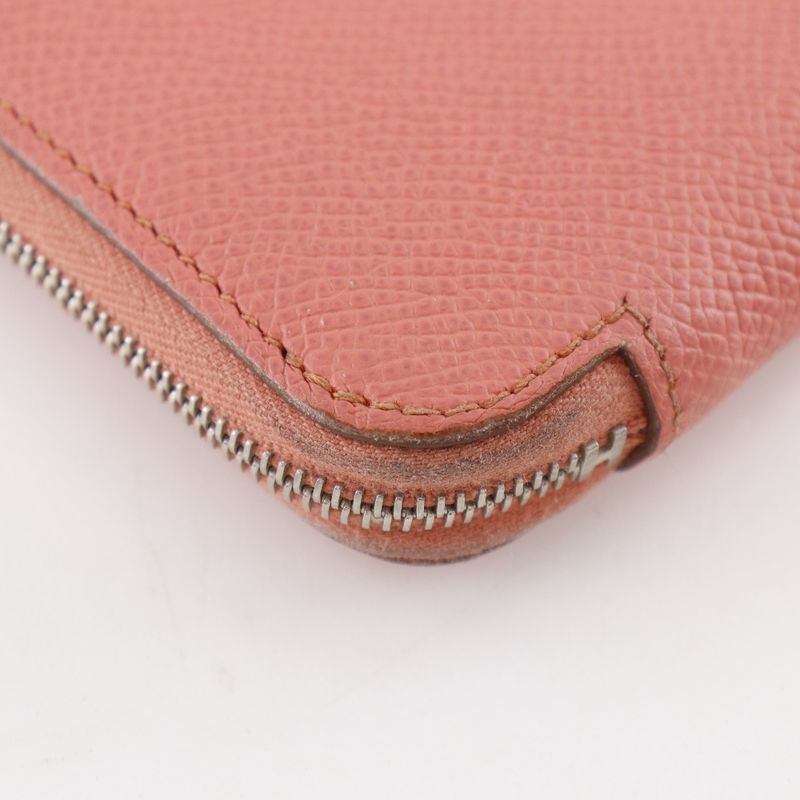 Hermes Azap Long Silk in Veau Flamingo Pink Wallet