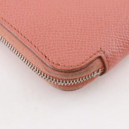 Hermes Azap Long Silk in Veau Flamingo Pink Wallet