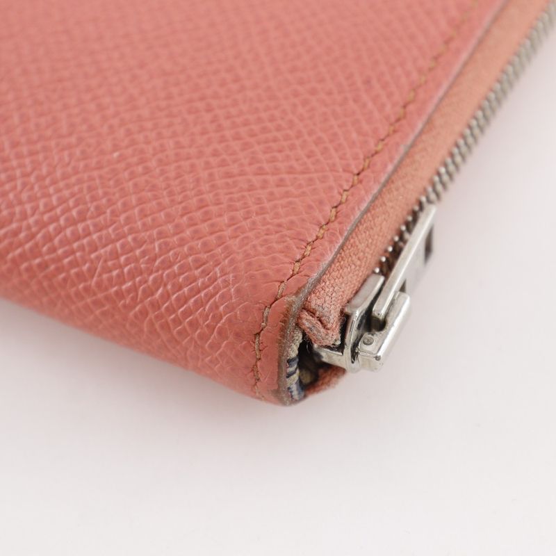 Hermes Azap Long Silk in Veau Flamingo Pink Wallet