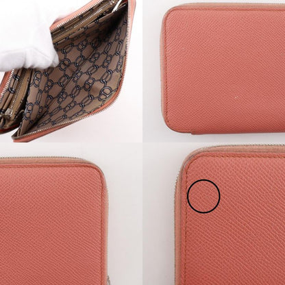 Hermes Azap Long Silk in Veau Flamingo Pink Wallet