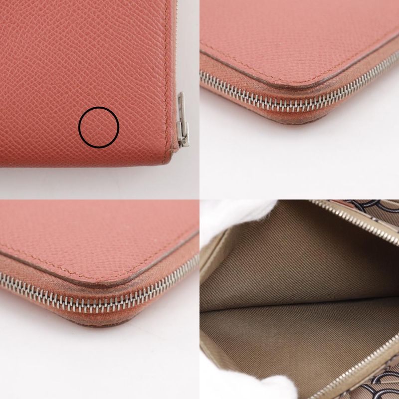 Hermes Azap Long Silk in Veau Flamingo Pink Wallet