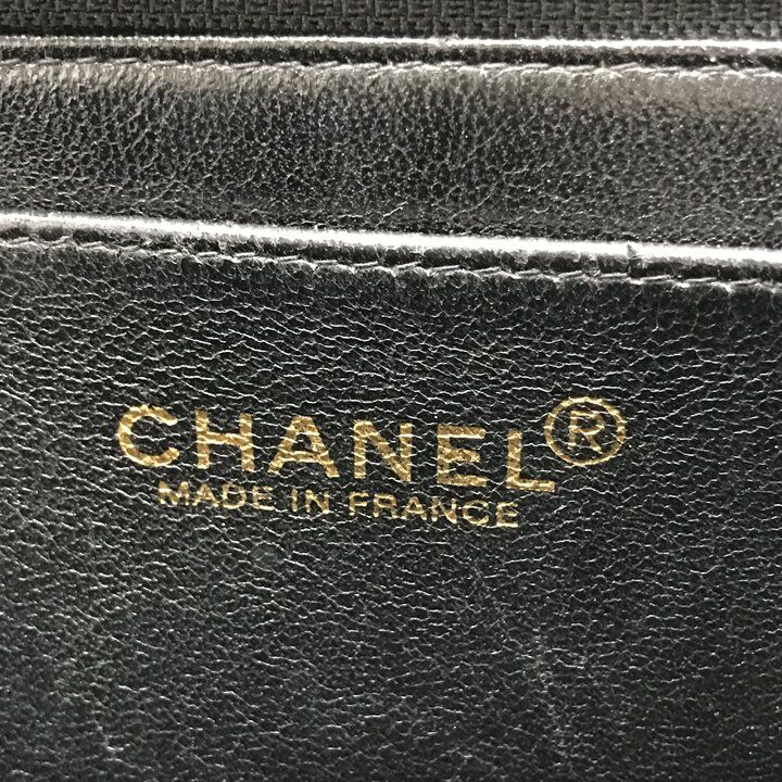 Chanel CC Logo Denim Vintage Hand Navy Purse