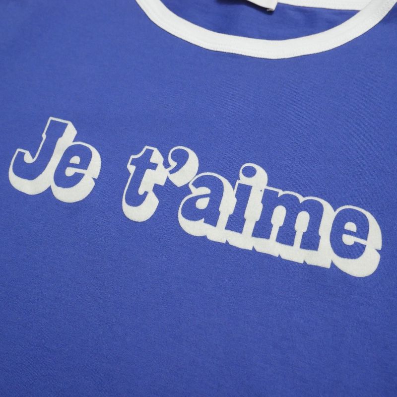 Celine Short Sleeve T-Shirt XS Je T'aime Ringa-T-
