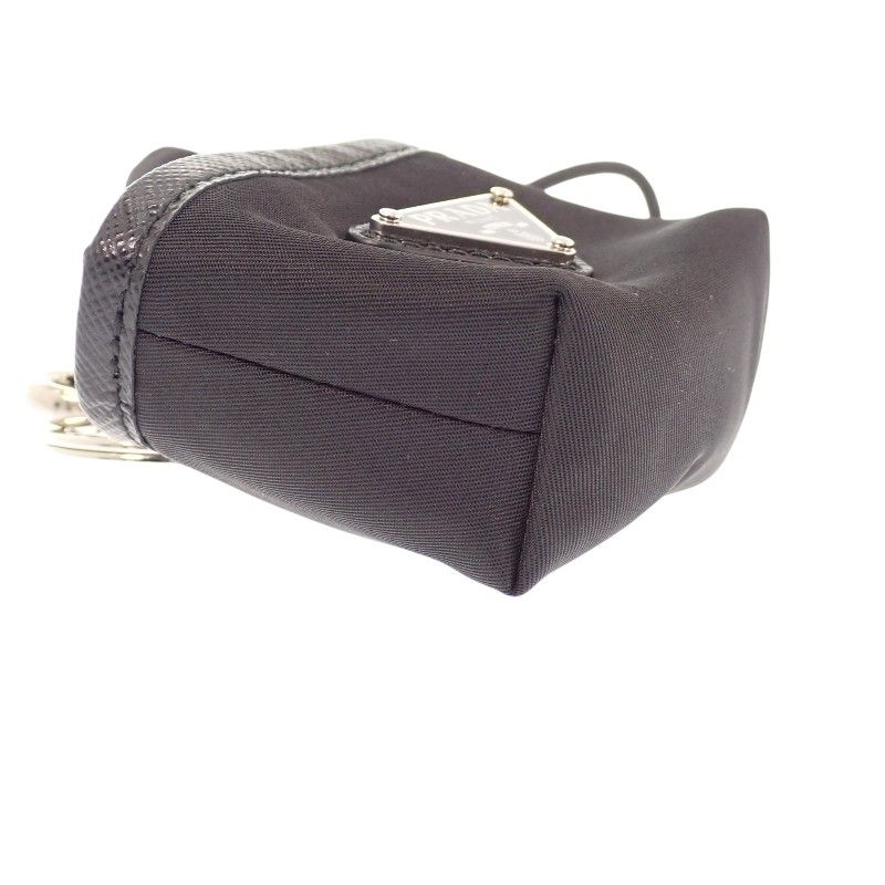 Prada Re-Nylon Mini Pouch Kitchen Air Pods Pro Case Charm Nylon Black