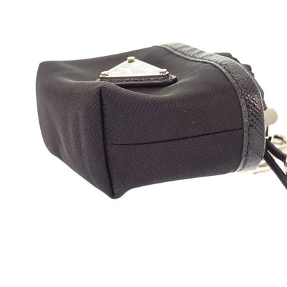 Prada Re-Nylon Mini Pouch Kitchen Air Pods Pro Case Charm Nylon Black