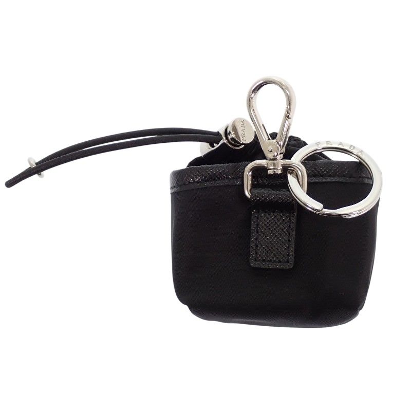 Prada Re-Nylon Mini Pouch Kitchen Air Pods Pro Case Charm Nylon Black