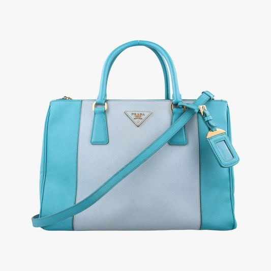Prada Galleria Blue Light Sapphia No Leather 14 Messenger Bag