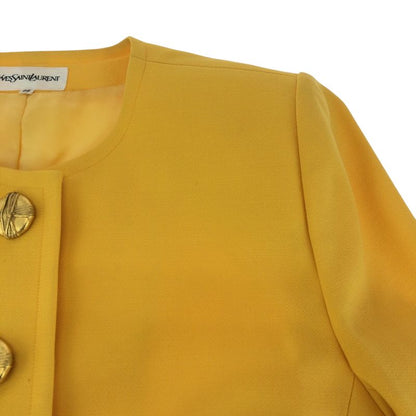 Saint Laurent Yves Vintage YSL 36 Yellow Gold Wool Jacket