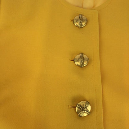 Saint Laurent Yves Vintage YSL 36 Yellow Gold Wool Jacket