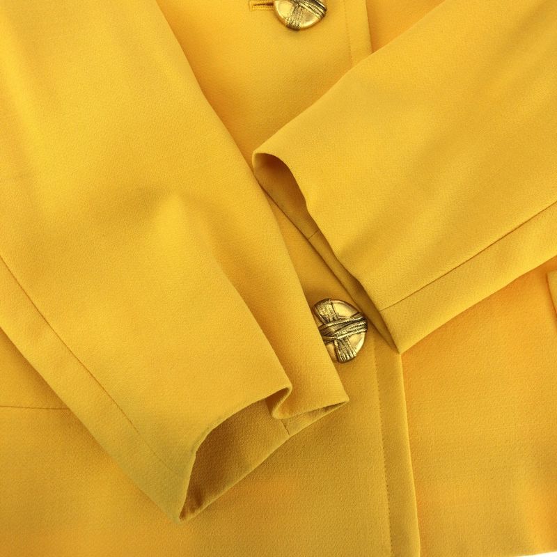 Saint Laurent Yves Vintage YSL 36 Yellow Gold Wool Jacket