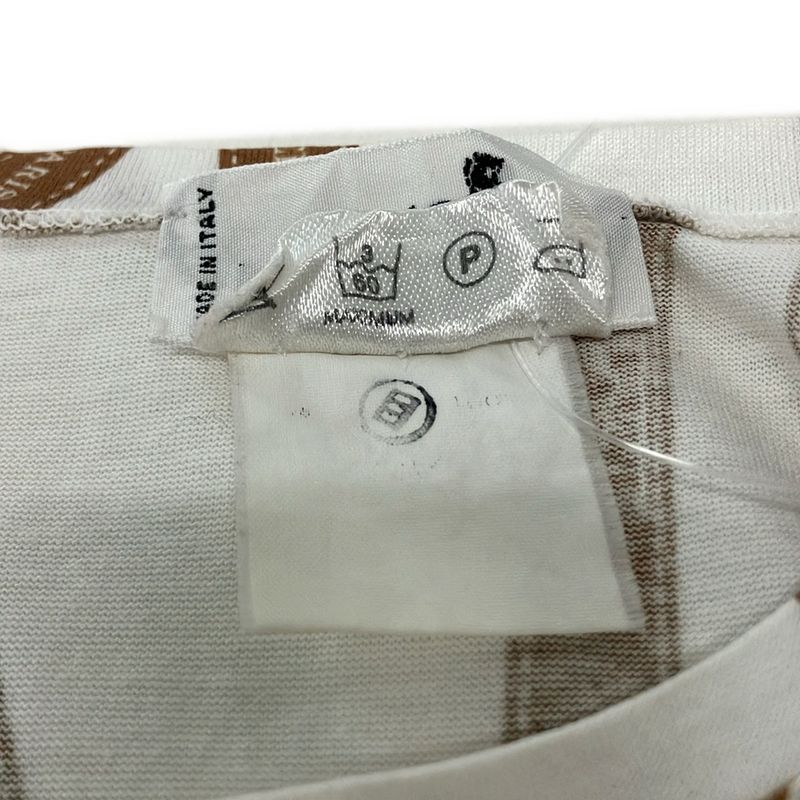 Hermes Short Sleeve T-Shirt L White Beige