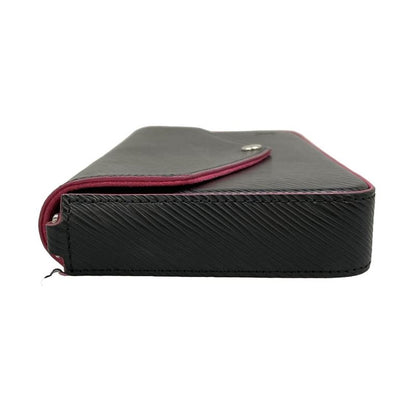 Louis Vuitton Wallet Epi Pochette Felice Noir Hot Pink Leather