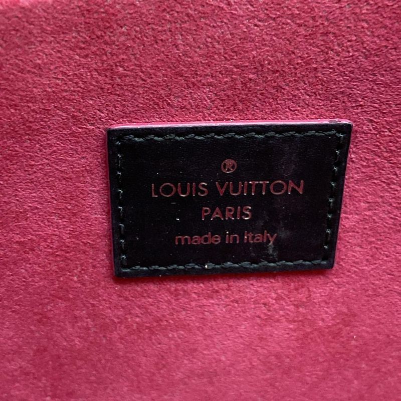 Louis Vuitton Wallet Epi Pochette Felice Noir Hot Pink Leather