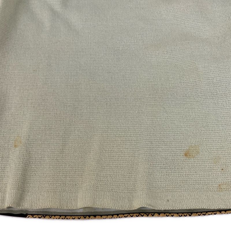 Hermes Short Sleeve Polo Shirt M Light Blue Light Green Silk Knit
