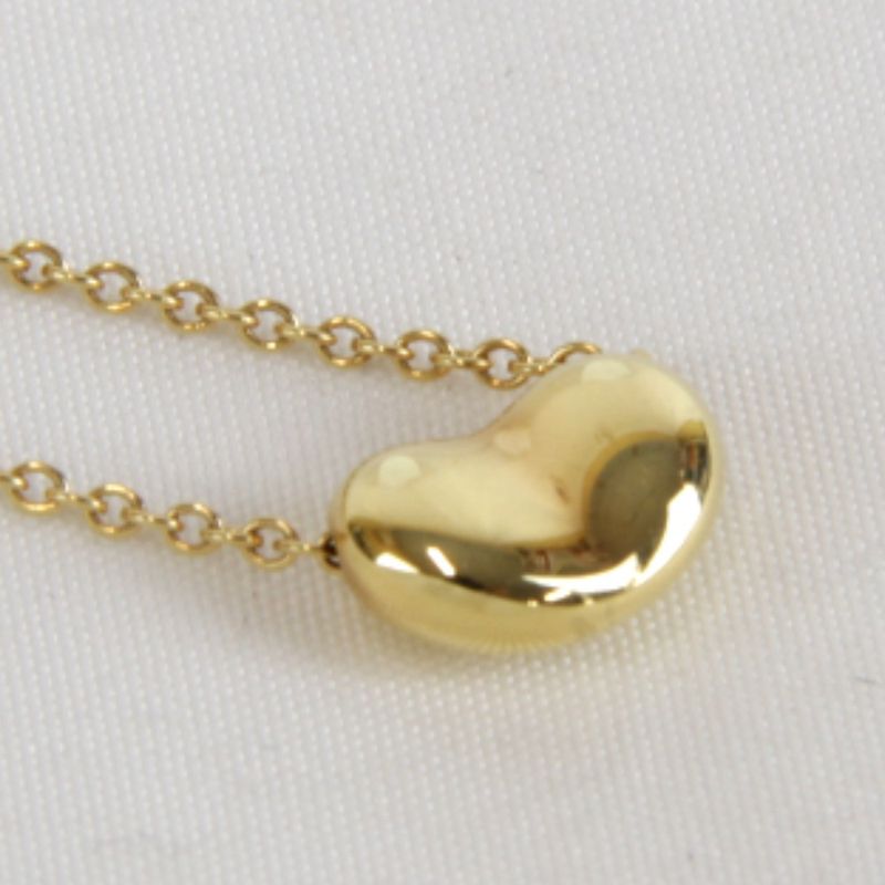 Tiffany & Co 18k Elsa Peretti Bean Necklace
