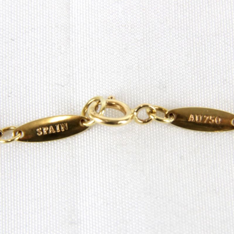 Tiffany & Co 18k Elsa Peretti Bean Necklace