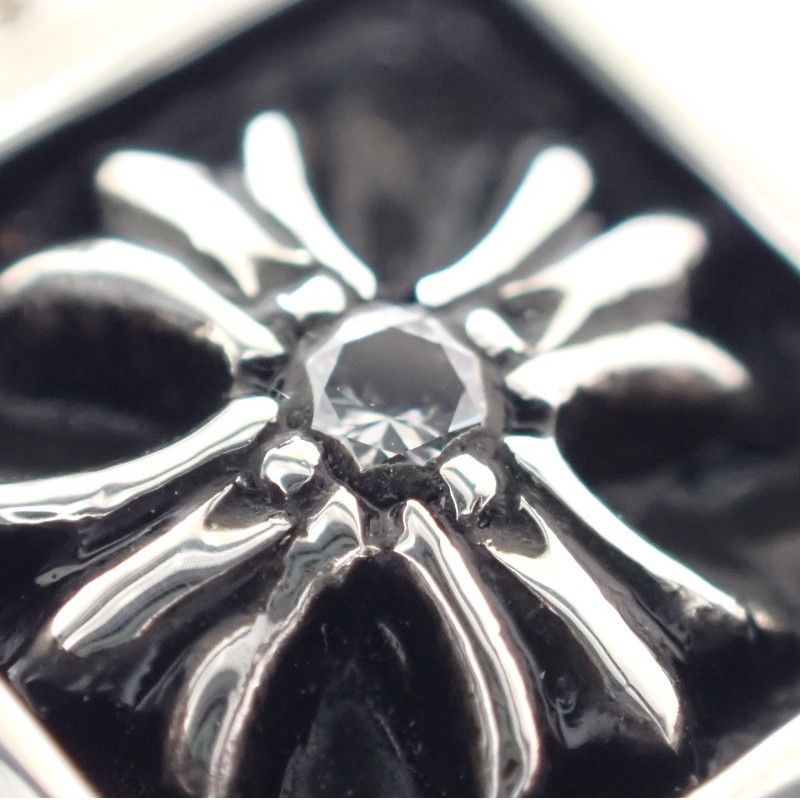 Chrome Hearts Frmd CH Pls Dmnd Pendant Top Diamond