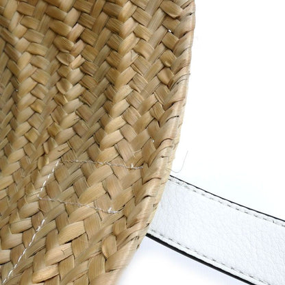 Loewe Basket Bag Small Handbag White Natural