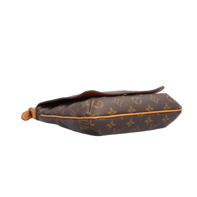 Louis Vuitton Musette Salsa Short Monogram Shoulder Bag Canvas Brown
