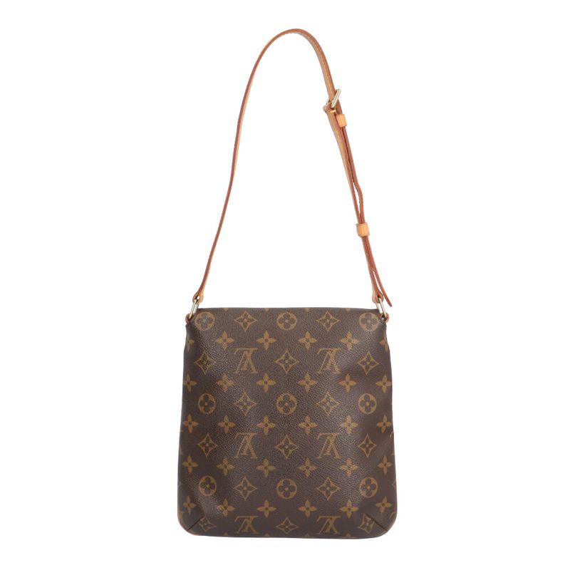 Louis Vuitton Musette Salsa Short Monogram Shoulder Bag Canvas Brown