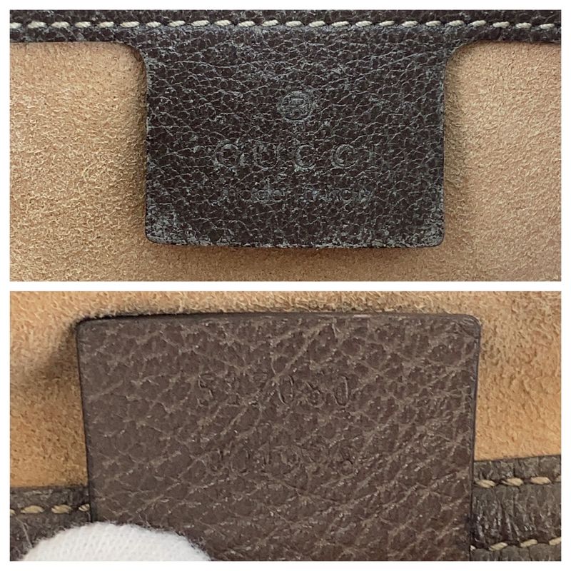 Gucci Sherry Line Ophidia Beige GG Supreme Canvas Leather Shoulder Bag