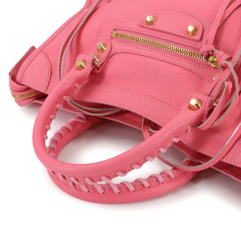 Balenciaga Classic City 2-Way Bag Leather Pink