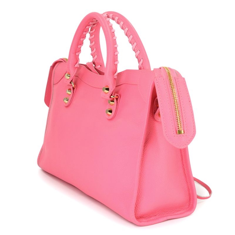 Balenciaga Classic City 2-Way Bag Leather Pink