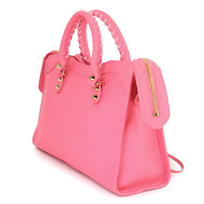 Balenciaga Classic City 2-Way Bag Leather Pink