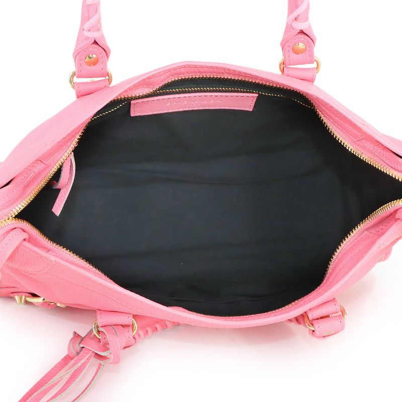 Balenciaga Classic City 2-Way Bag Leather Pink