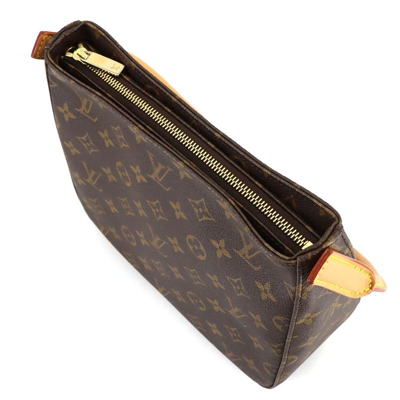 Louis Vuitton Monogram Looping MM Shoulder Bag Brown