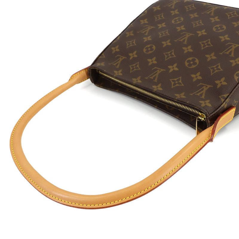 Louis Vuitton Monogram Looping MM Shoulder Bag Brown