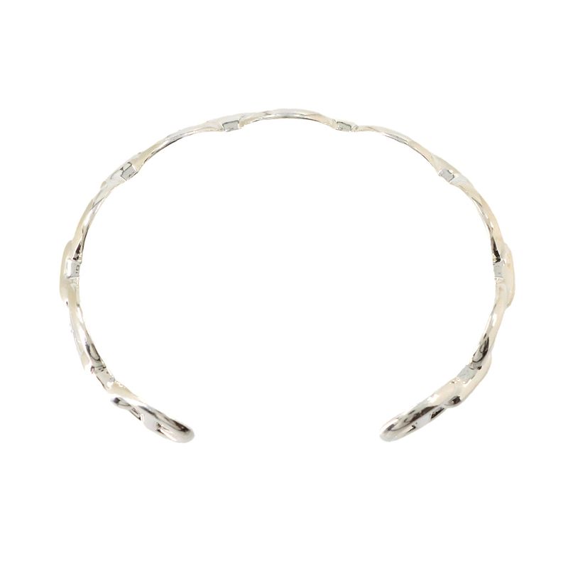 Hermes Chaine D'ancre Bangle 16 cm 925 Sterling Silver Bracelet
