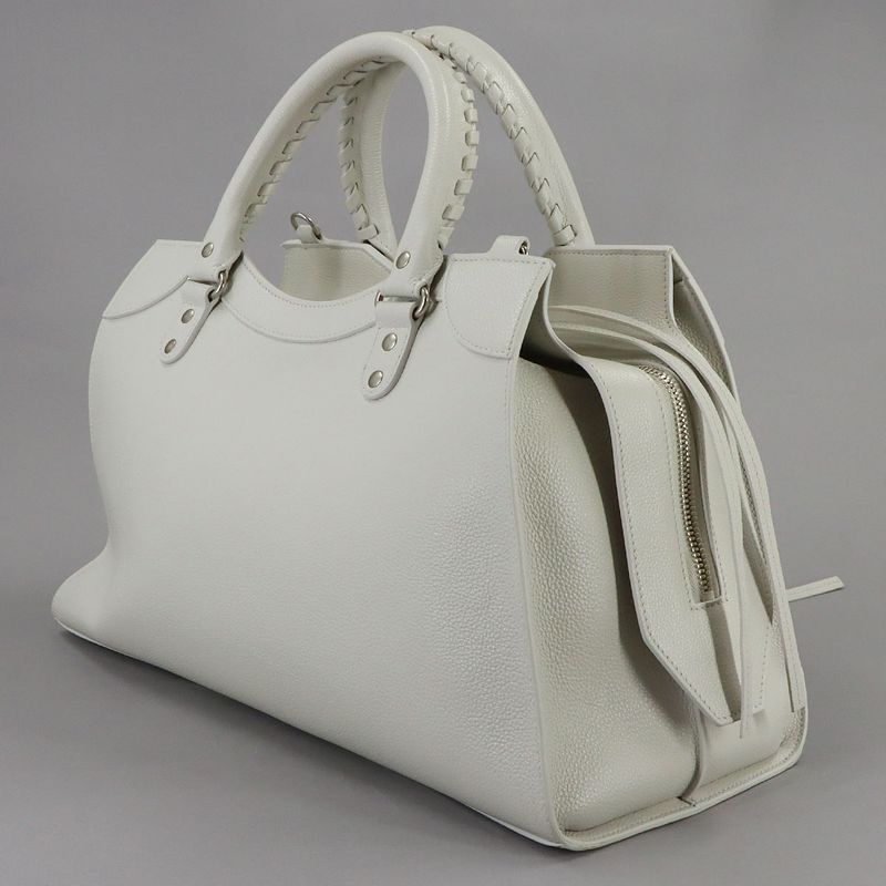 Balenciaga Neoclassic City 2-Way Bag Leather White