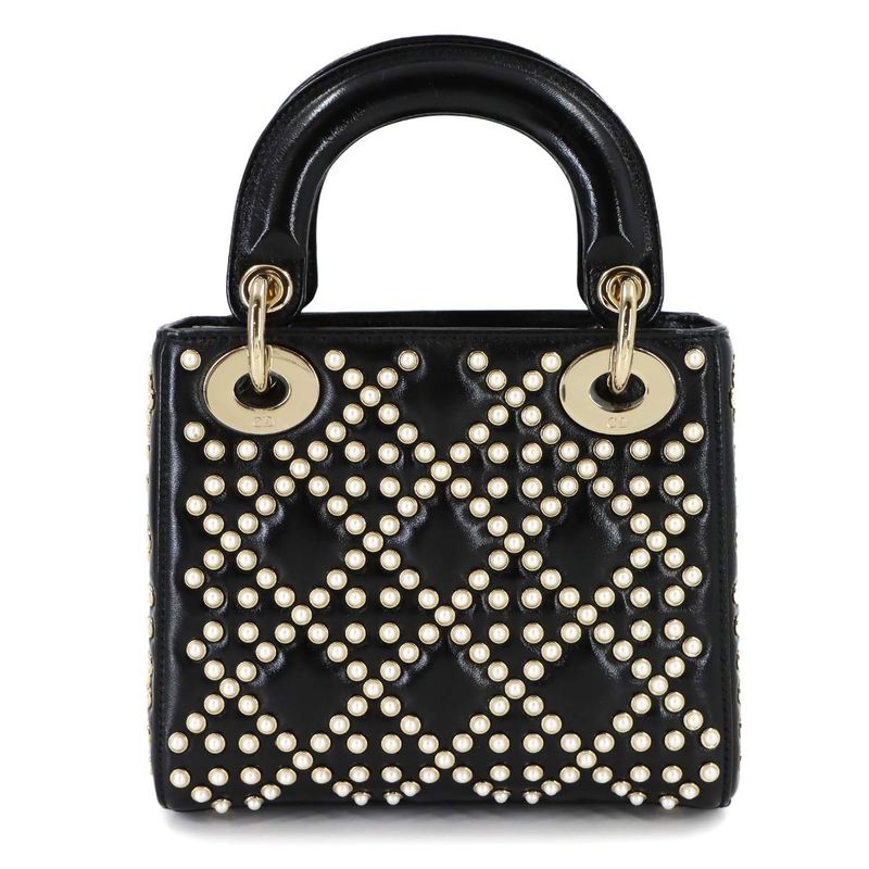 Dior Cannage Lady Mini 2-Way Hand Chain Shoulder Bag
