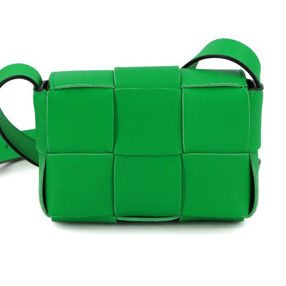Bottega Veneta Intrecciato Candy Cassette Shoulder Bag Leather Paraquito