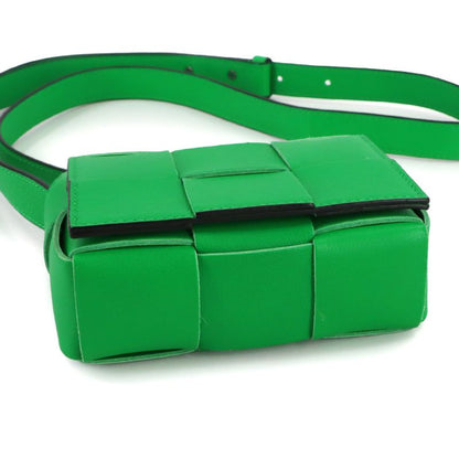 Bottega Veneta Intrecciato Candy Cassette Shoulder Bag Leather Paraquito