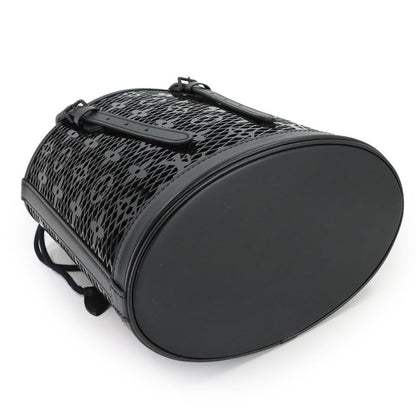 Louis Vuitton Monogram Lace Bucket PM Tote Leather Black