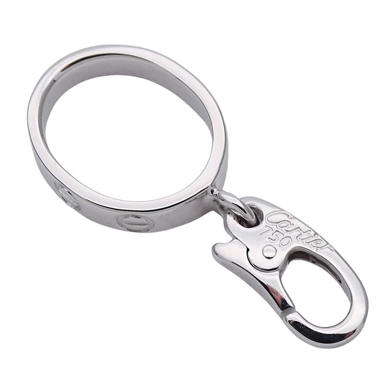 Cartier Pendant Top Charm Love White Gold Polished